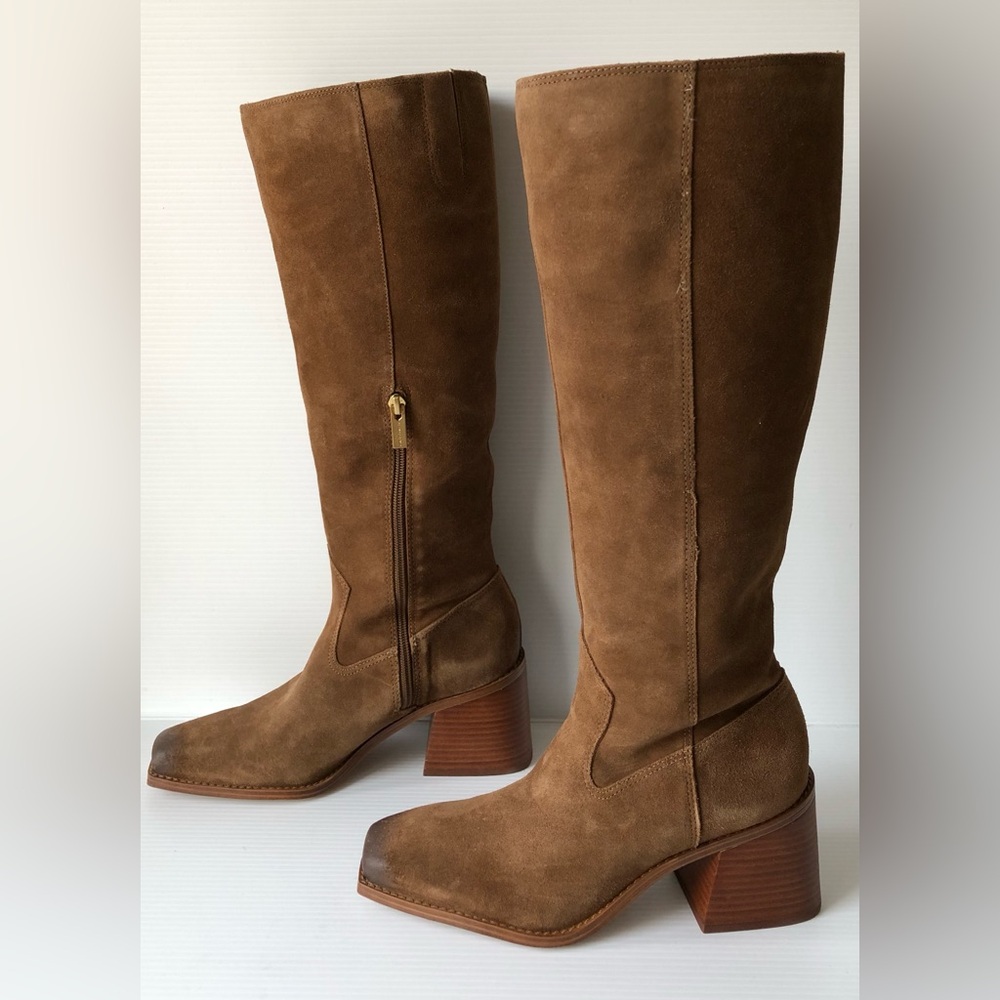 Vince Camuto Women's Suede Boots Brown Size 8.5 New with Tags